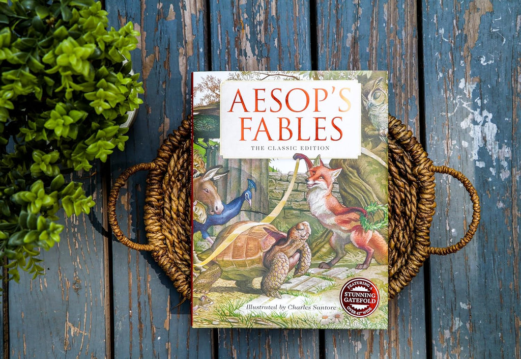 Aesop's Fables Hardcover: The Classic Edition by acclaimed illustrator, Charles Santore (Charles Santore Children's Classics)