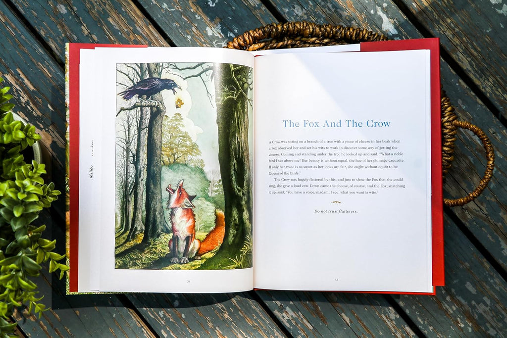 Aesop's Fables Hardcover: The Classic Edition by acclaimed illustrator, Charles Santore (Charles Santore Children's Classics)