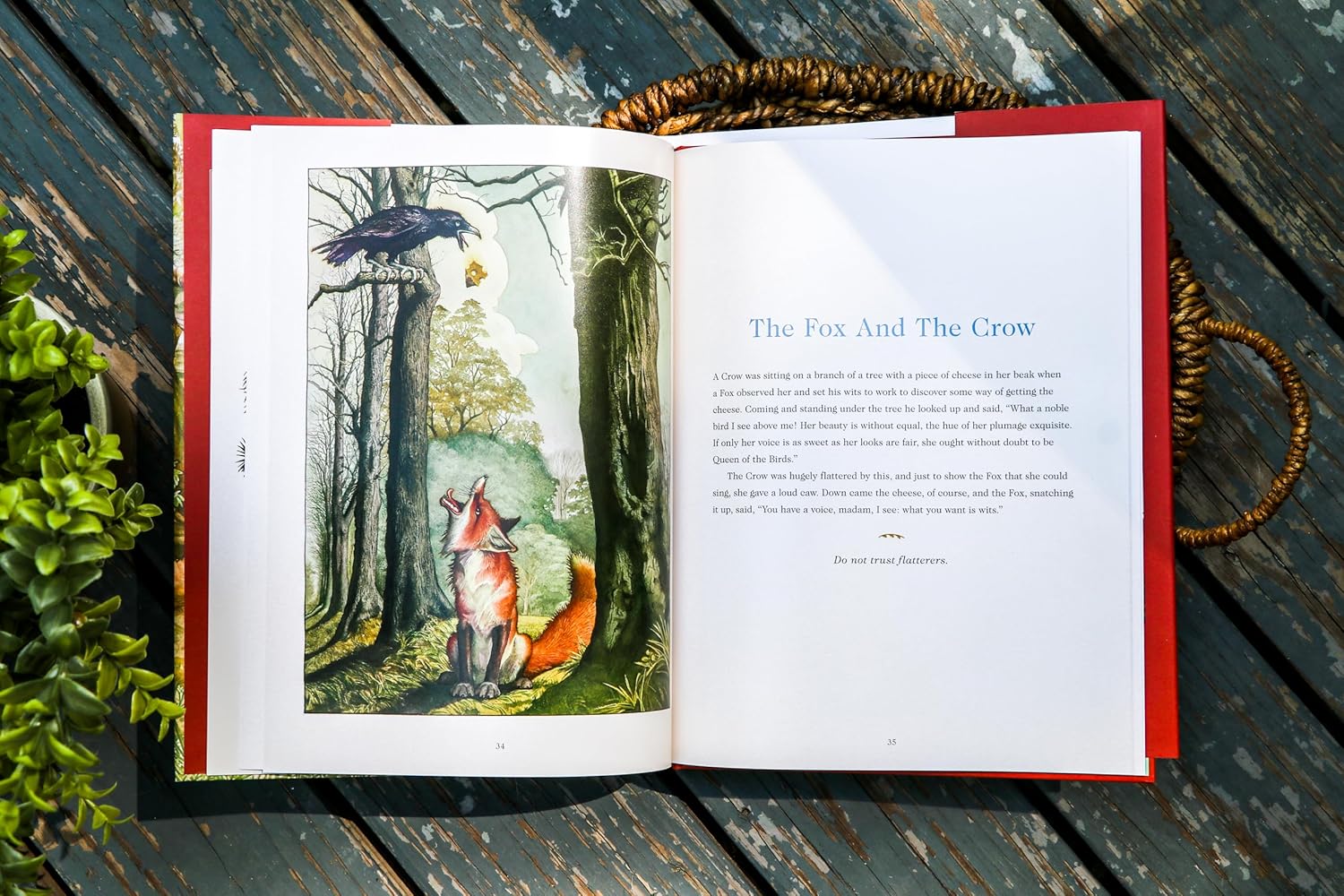 Aesop's Fables Hardcover: The Classic Edition by acclaimed illustrator, Charles Santore (Charles Santore Children's Classics)