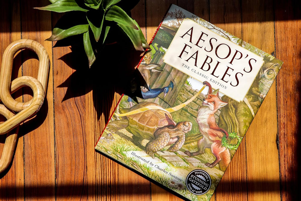Aesop's Fables Hardcover: The Classic Edition by acclaimed illustrator, Charles Santore (Charles Santore Children's Classics)
